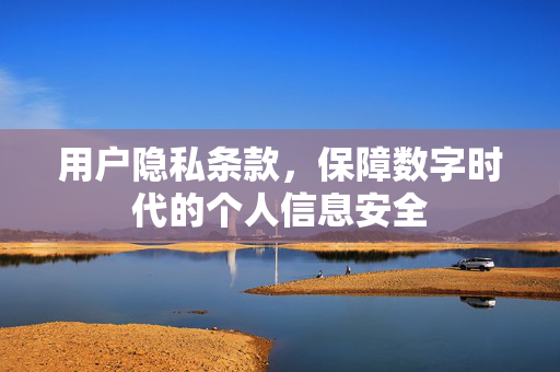 用户隐私条款，保障数字时代的个人信息安全