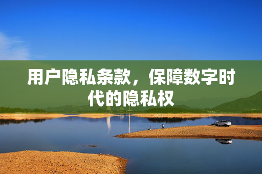 用户隐私条款，保障数字时代的隐私权